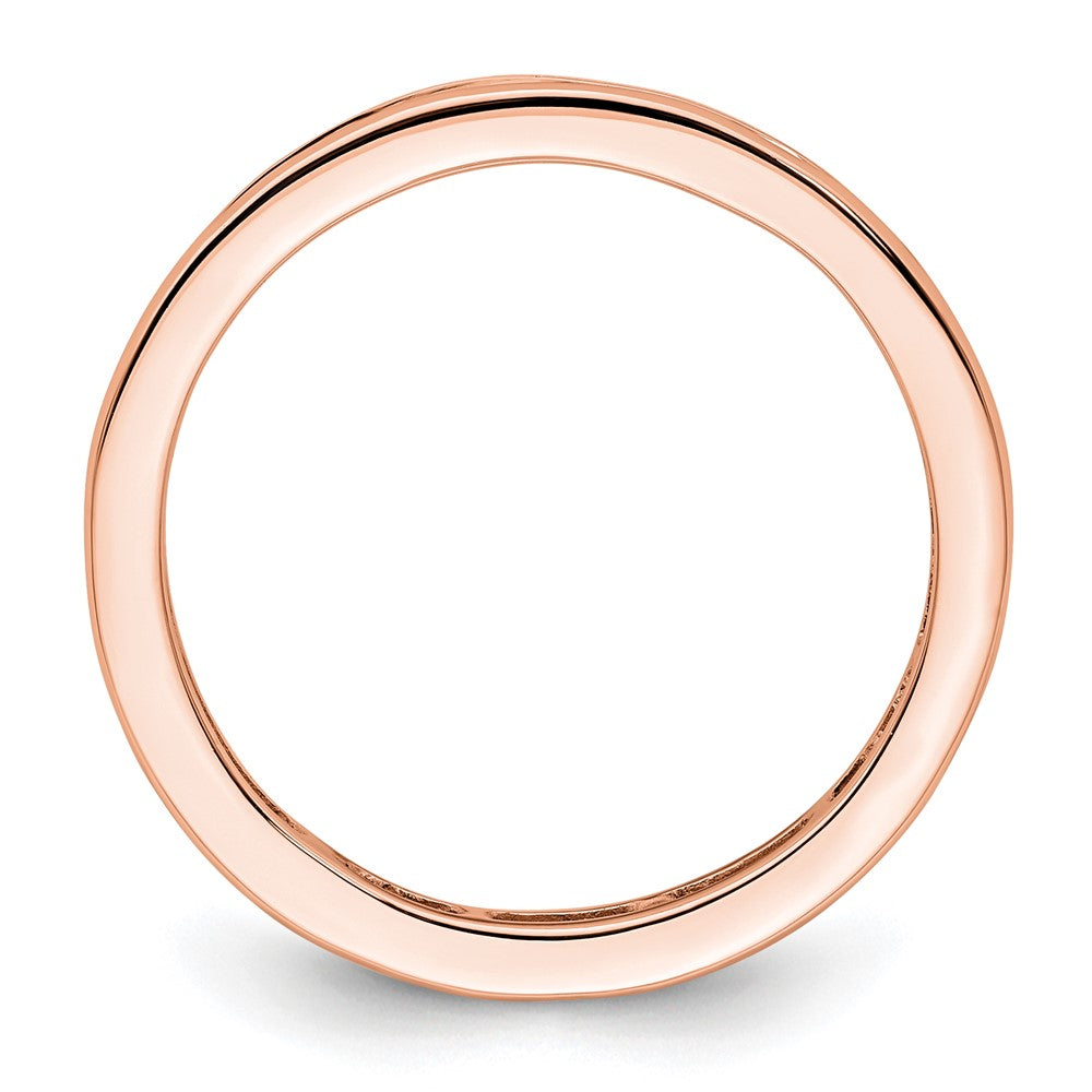 High-Quality 14K Rose Gold 1 Carat Princess Cut Diamond Eternity Band - Stylish Value