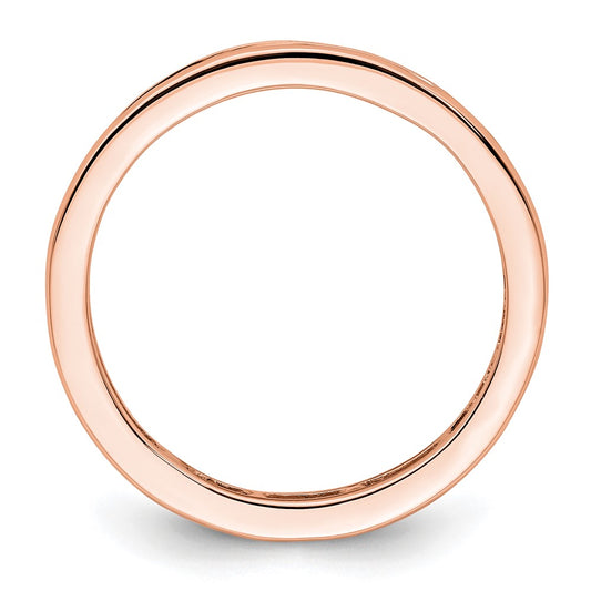 High-Quality 14K Rose Gold 1 Carat Princess Cut Diamond Eternity Band - Stylish Value