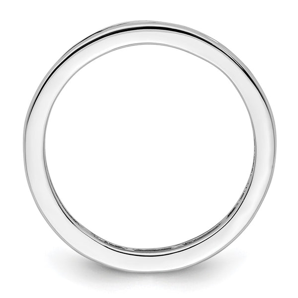 14K White Gold 1 Carat Diamond Eternity Band - Size 8.5 - Style GR1-1004894