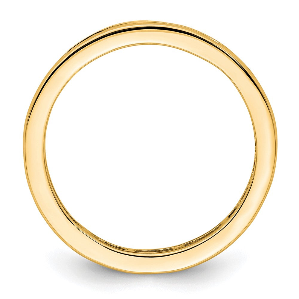 High-Quality 14K Gold 1 Carat Princess Cut Eternity Band - Stylish Design, Size 8.5