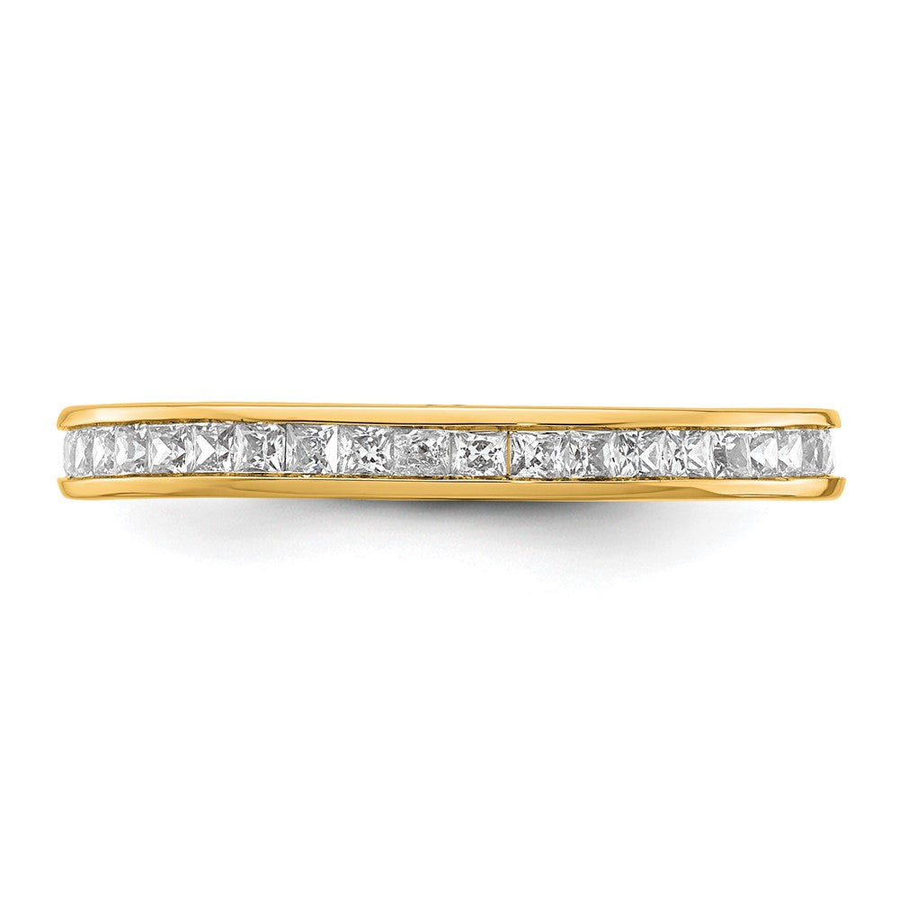 Shop Stylish 14K Gold 1 Carat Princess Cut Diamond Eternity Band, Size 8