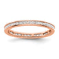 Buy Exclusive 14K Rose Gold 1 Carat Princess Cut Diamond Eternity Band-4