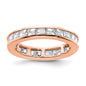 Buy Exclusive 14K Rose Gold Polished 2-Carat Diamond Eternity Band - Size 4-6