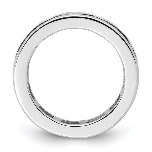 Exclusive 14K White Gold 2 Carat Diamond Eternity Band - Stylish Size 4