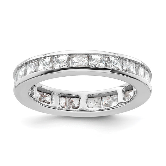 Exclusive 14K White Gold 2 Carat Diamond Eternity Band - Stylish Size 4