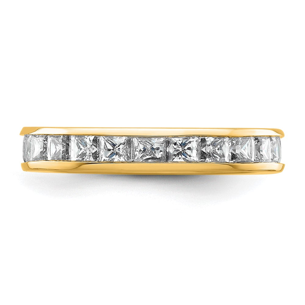 Buy Exclusive 14K Polished 2-Carat Princess Diamond Eternity Band - Size 4.5