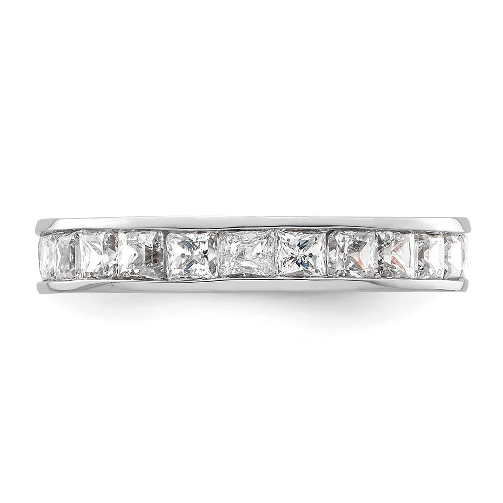 Shop Exclusive 14K White Gold Polished 2-Carat Princess Cut Eternity Band