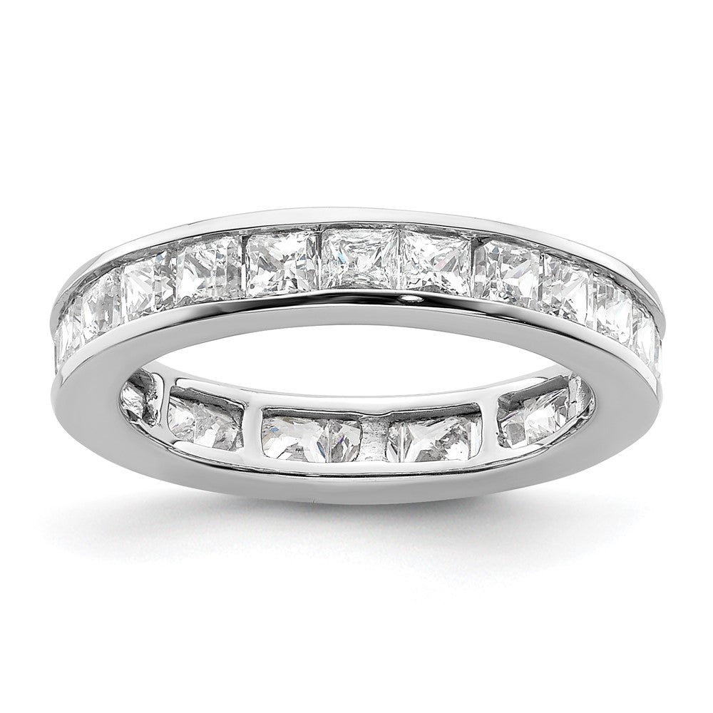 Shop Exclusive 14K White Gold Polished 2-Carat Princess Cut Eternity Band
