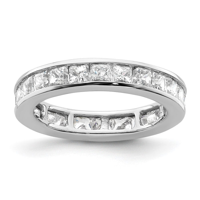 Shop Exclusive 14K White Gold Polished 2-Carat Princess Cut Eternity Band-1