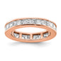 High-Quality 14K Rose Gold 2 Carat Princess Cut Diamond Eternity Band-9