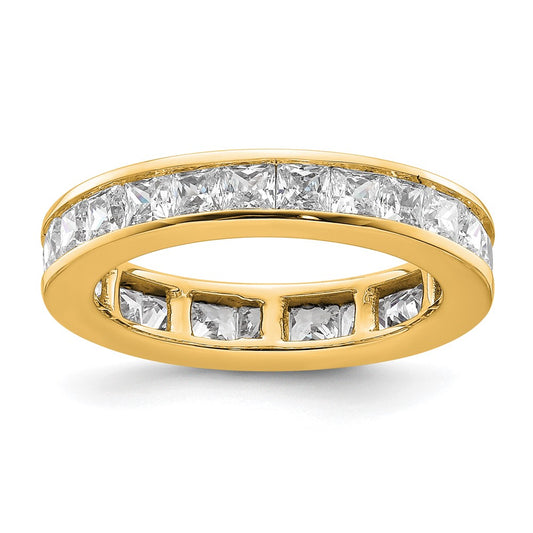 Exclusive 14K Gold 2-Carat Princess Diamond Eternity Band - Size 6.5 Sale