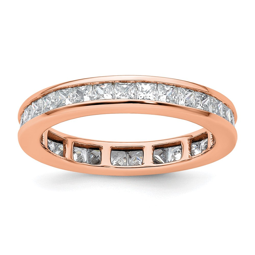 Buy Exclusive 2-Carat Princess Cut Diamond Eternity Band in 14K Rose Gold