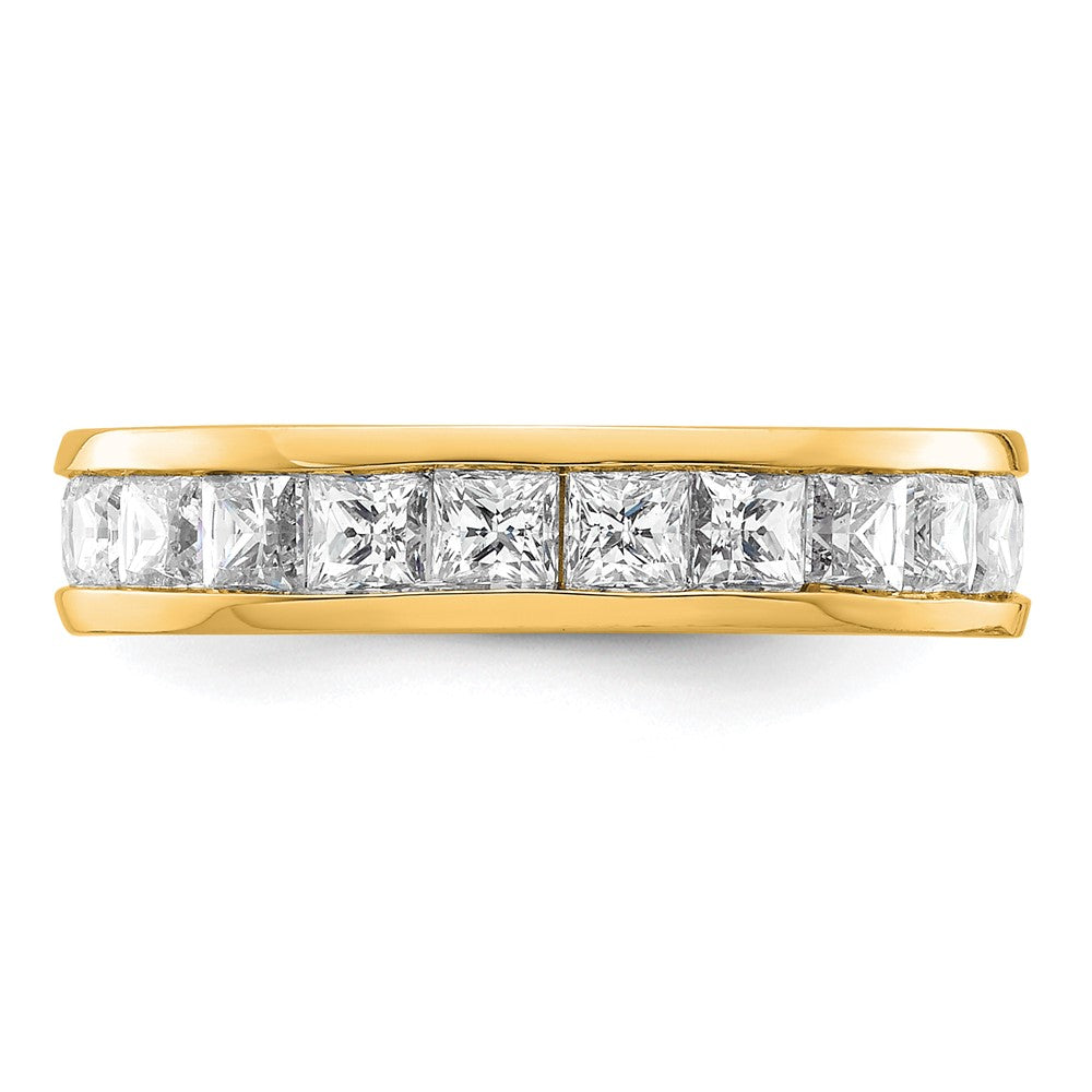 Buy Exclusive 14K Gold 3-Carat Princess Diamond Eternity Band - Size 5.5
