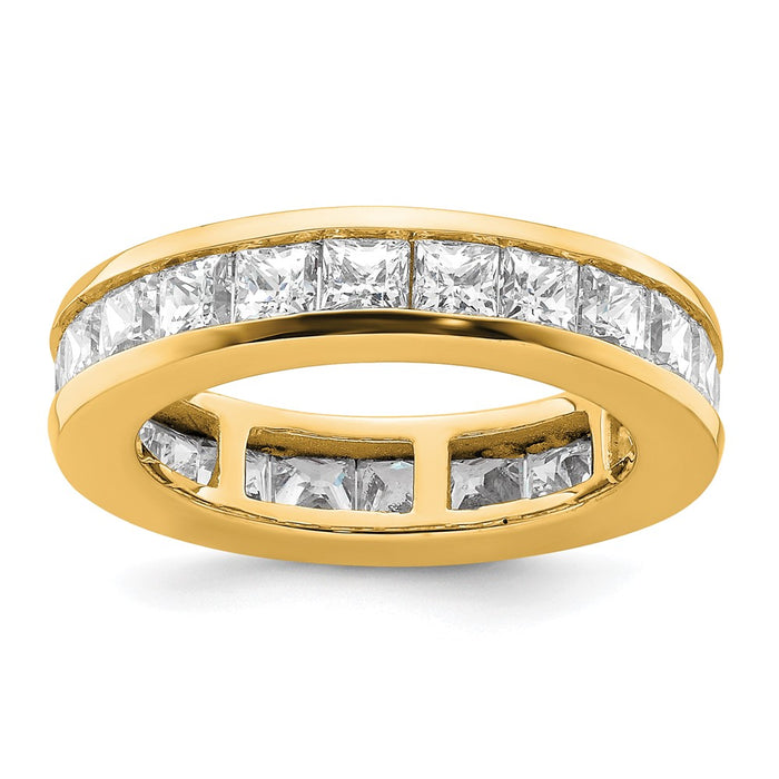 Buy Exclusive 14K Gold 3-Carat Princess Diamond Eternity Band - Size 5.5-1