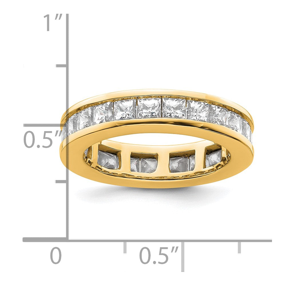 Buy Exclusive 14K Polished 3-Carat Princess Cut Diamond Eternity Band, Size 6