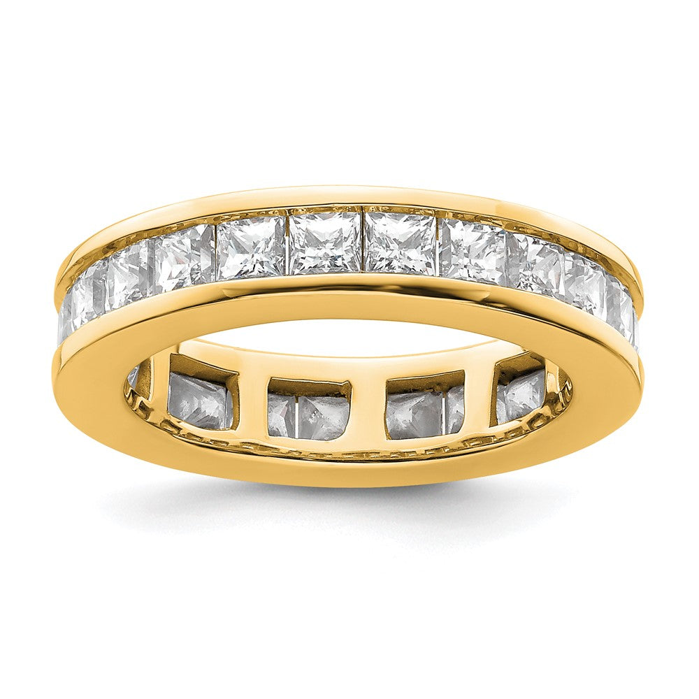 Buy Exclusive 14K Polished 3-Carat Princess Cut Diamond Eternity Band, Size 6