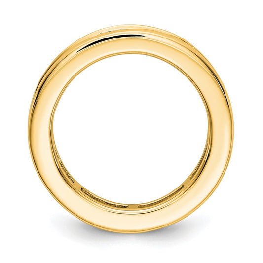 Order a Stylish 14K Gold 3-Carat Princess Cut Diamond Eternity Band, Size 7.5
