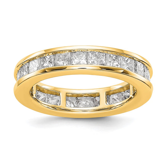 Buy Exclusive 14K Gold 3-Carat Princess Cut Diamond Eternity Band, Size 7