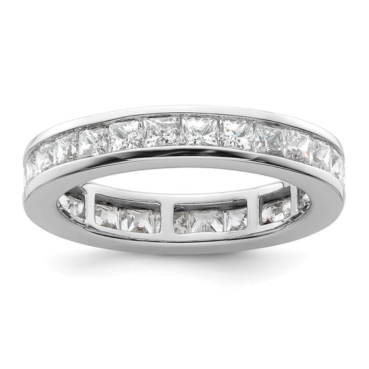 Buy Exclusive 14K White Gold 3 Carat Diamond Eternity Band - Stylish Size 9
