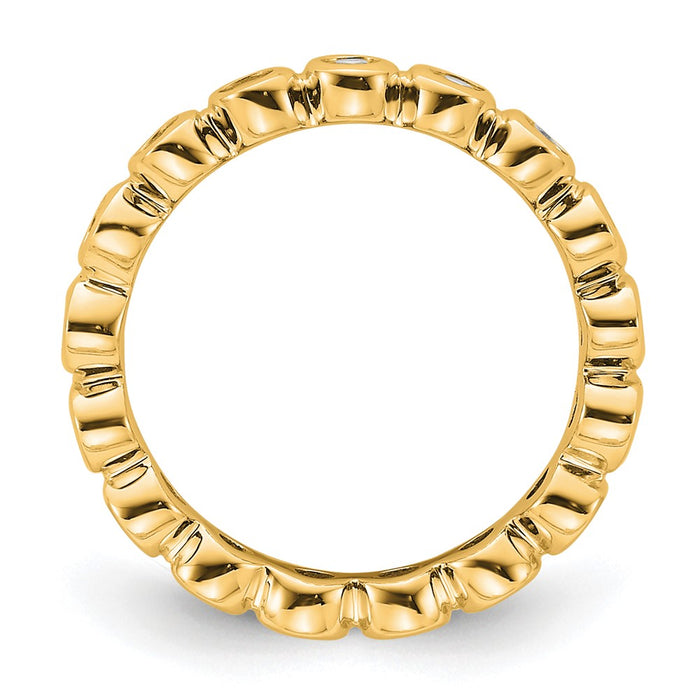 Buy 14K Gold 1/2 Carat Diamond Eternity Band - Stylish & Affordable, Size 4-2