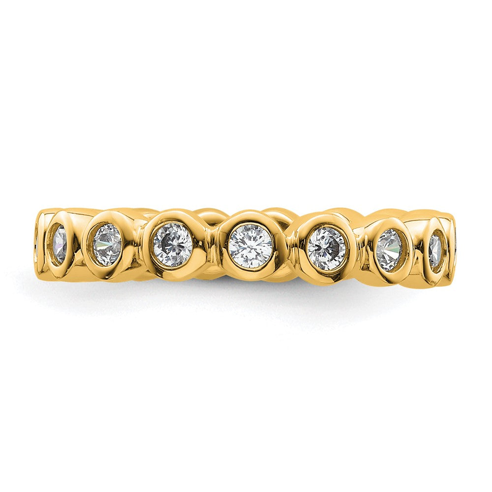 Buy 14K Gold 1/2 Carat Diamond Eternity Band - Stylish & Affordable, Size 4
