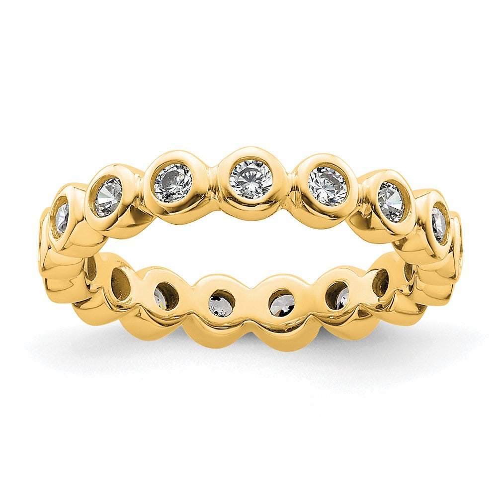 Buy 14K Gold 1/2 Carat Diamond Eternity Band - Stylish & Affordable, Size 4