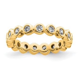 Buy 14K Gold 1/2 Carat Diamond Eternity Band - Stylish & Affordable, Size 4