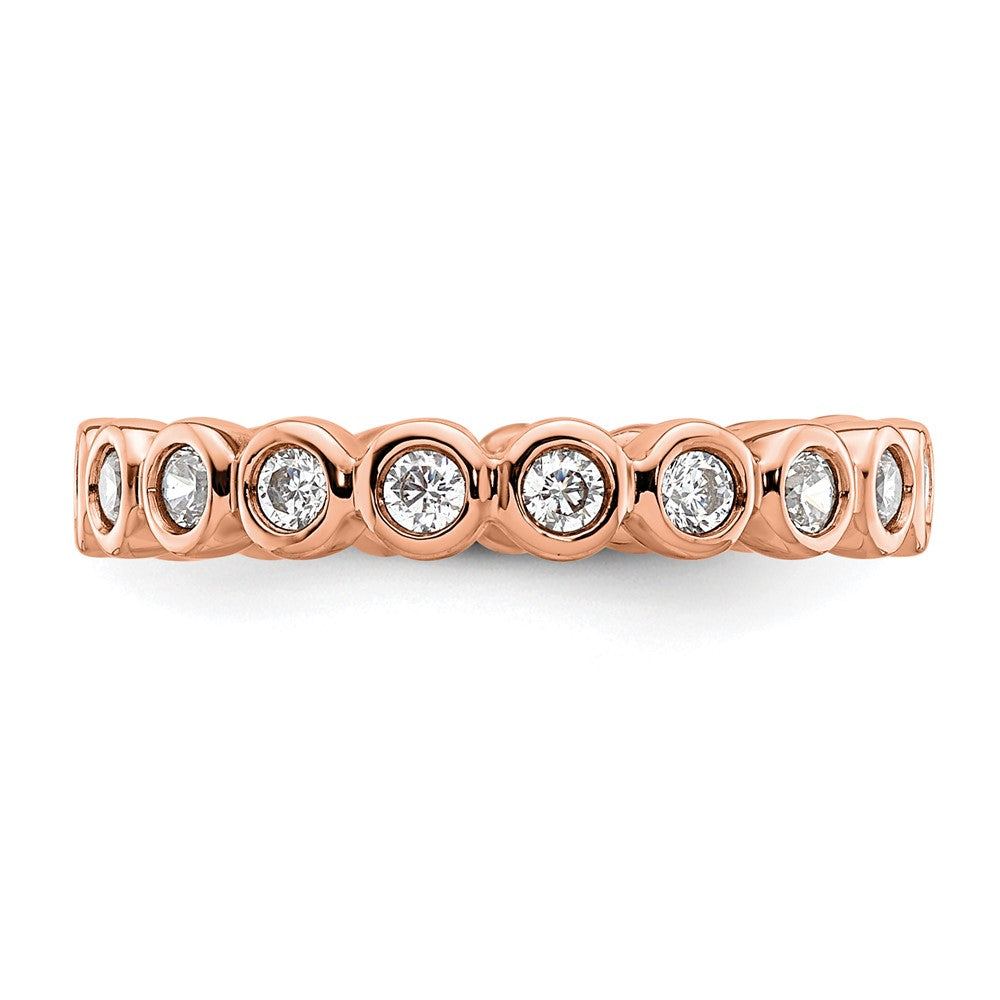 Buy Exclusive 14K Rose Gold 1/2 Carat Diamond Eternity Band - Size 5.5
