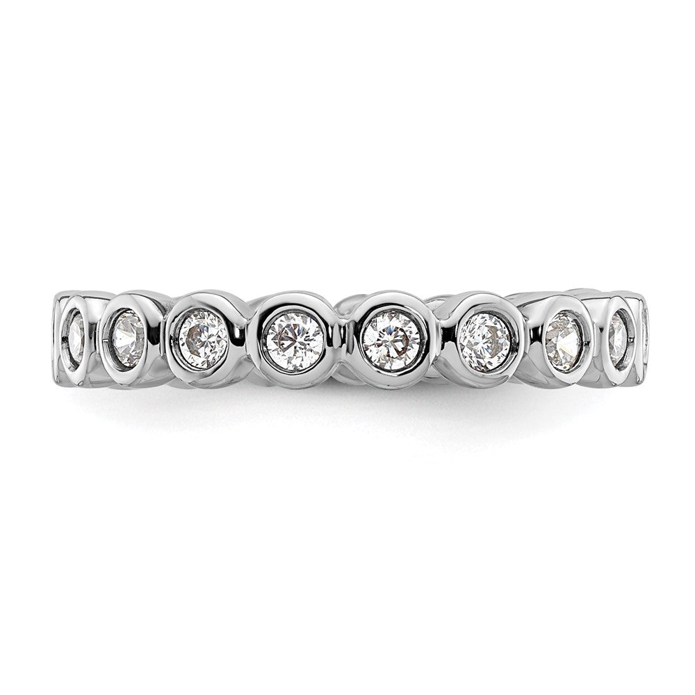 Buy Stylish 14K White Gold 1/2 Carat Diamond Eternity Band - Size 5, Value!