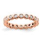 Buy Exclusive 14K Rose Gold 1/2 Carat Diamond Eternity Band - Stylish Size 6.5-4