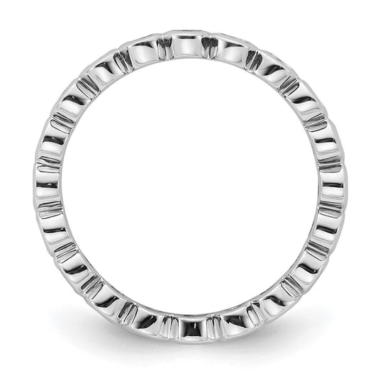 High-Quality 14K White Gold 1/2 Carat Diamond Eternity Band - Stylish Size 6.5
