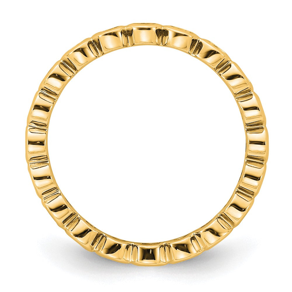 High-Quality 14K Gold 1/2 Carat Diamond Eternity Band - Stylish Size 6