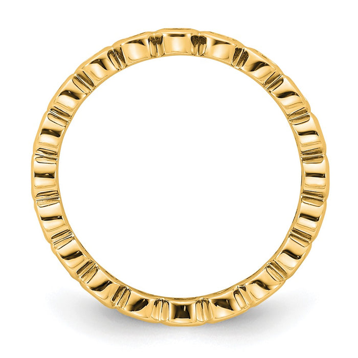 High-Quality 14K Gold 1/2 Carat Diamond Eternity Band - Stylish Size 6-2