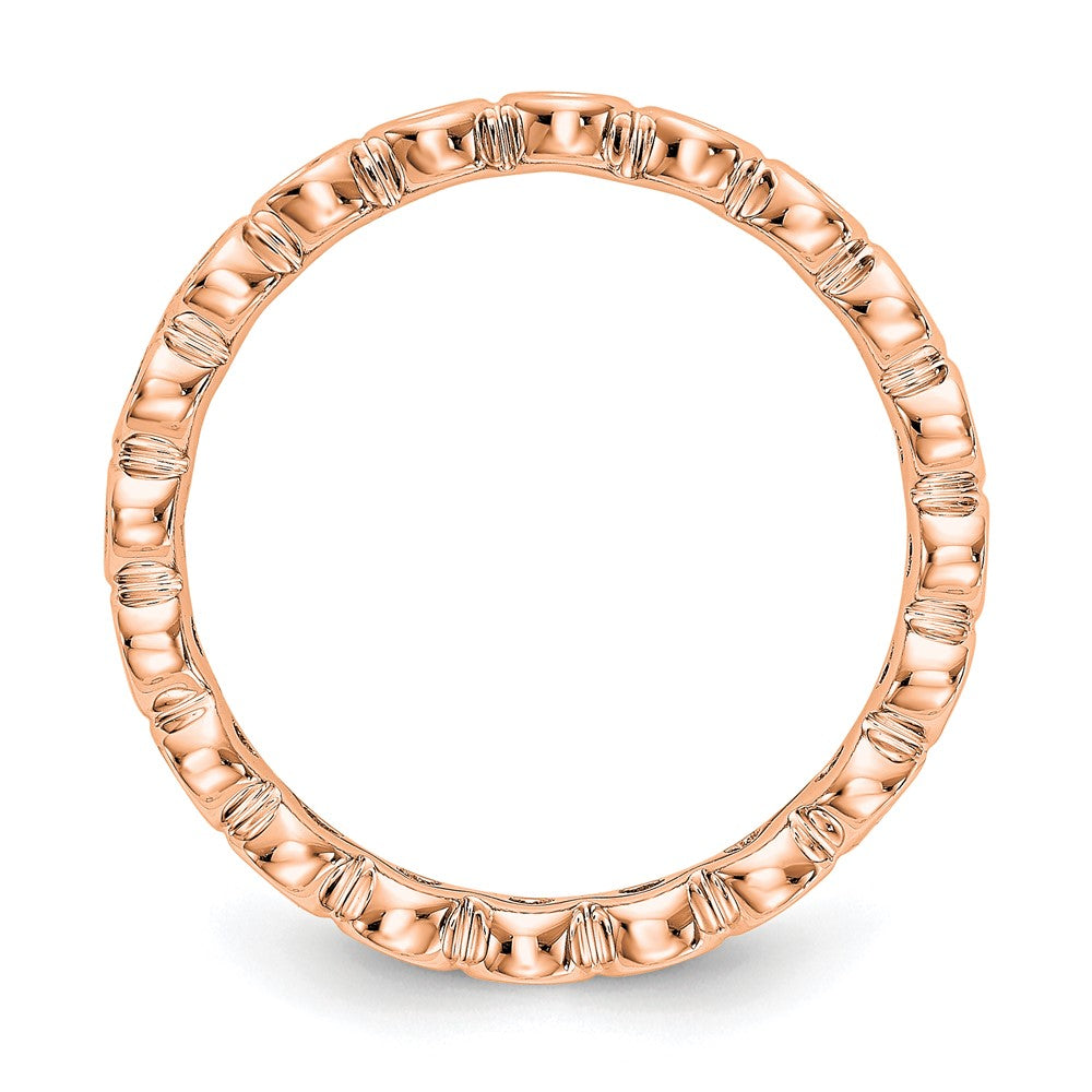 Buy Exclusive 14K Rose Gold 1/2 Carat Diamond Eternity Band - Stylish Size 7.5