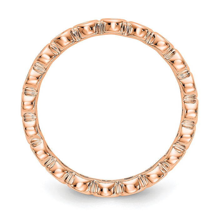 Buy Exclusive 14K Rose Gold 1/2 Carat Diamond Eternity Band - Stylish Size 7.5-2