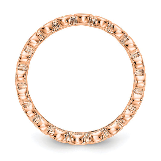 Buy Exclusive 14K Rose Gold Polished Eternity Ring - 0.5 Carat Diamond, Size 7