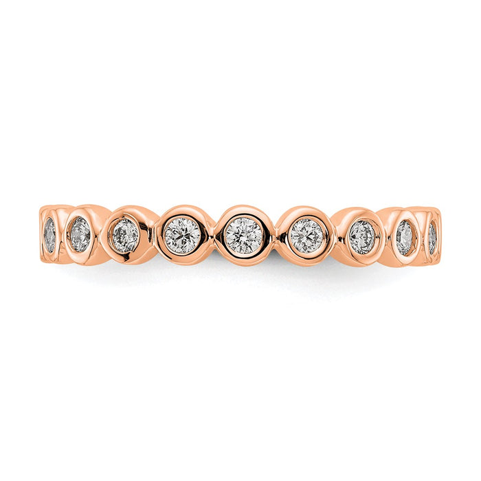 Buy Exclusive 14K Rose Gold Polished Eternity Ring - 0.5 Carat Diamond, Size 7-3