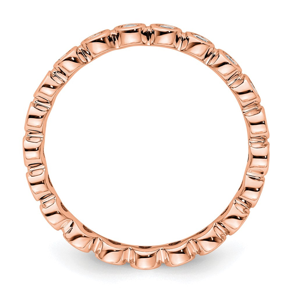 Exclusive 14K Rose Gold Polished 1/2 Carat Diamond Eternity Band - Stylish Value