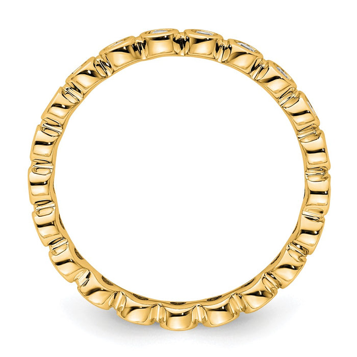 Buy Exclusive 14K Polished Full Eternity Ring with 0.5 Carat Diamonds, Size 8-2