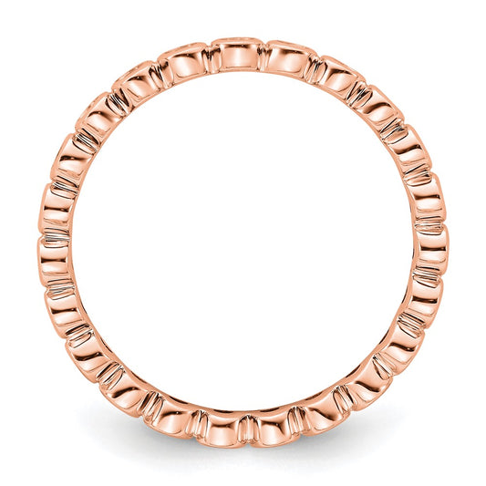 Buy Exclusive 14K Rose Gold 1/2 Carat Diamond Eternity Ring - Stylish Size 9