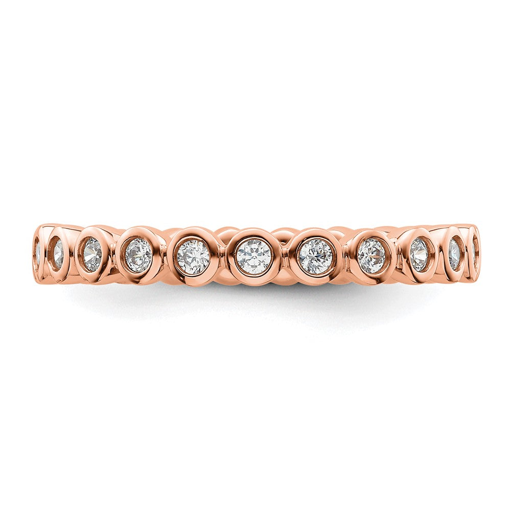 Buy Exclusive 14K Rose Gold 1/2 Carat Diamond Eternity Ring - Stylish Size 9