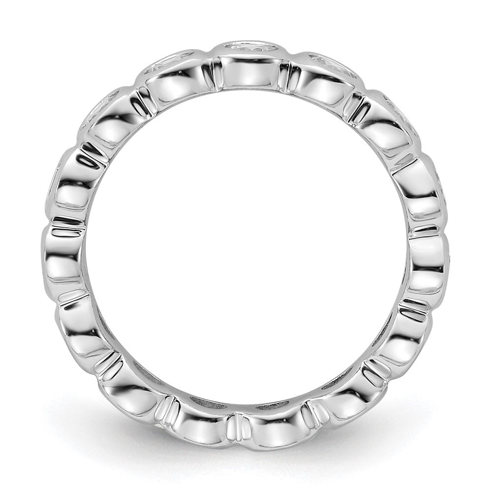 Buy Exclusive 14K White Gold 1 Carat Diamond Eternity Band - Stylish Size 4