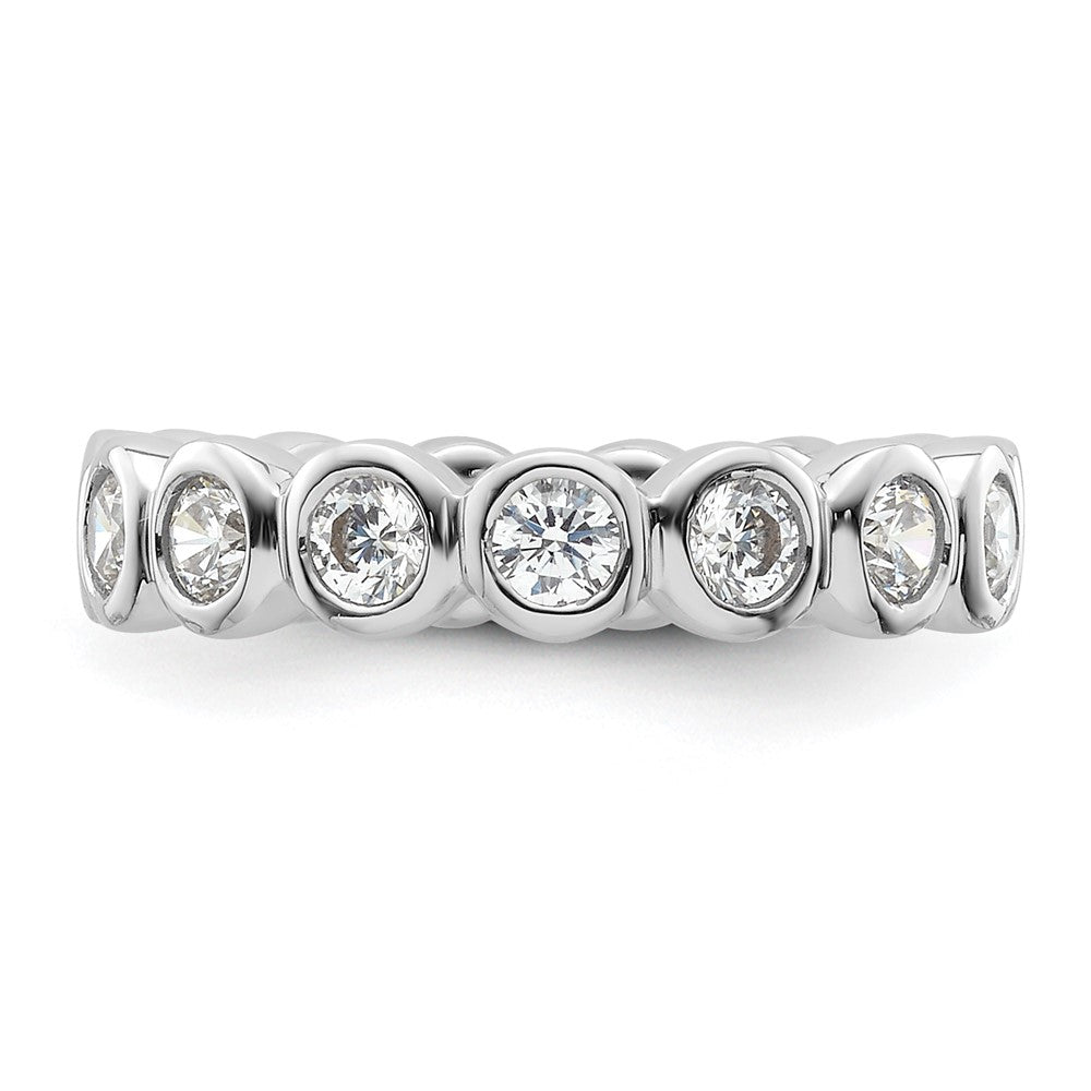 Buy Exclusive 14K White Gold 1 Carat Diamond Eternity Band - Stylish Size 4