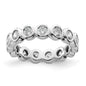 Buy Exclusive 14K White Gold 1 Carat Diamond Eternity Band - Stylish Size 4-2