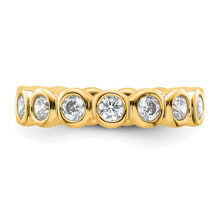 Buy Exclusive 14K Gold 1 Carat Diamond Eternity Band - Stylish Size 4-3