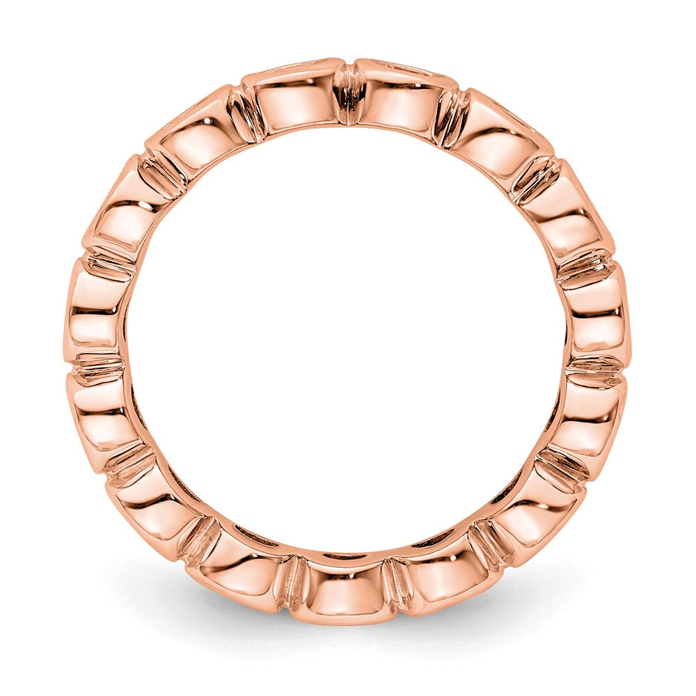Buy Stylish 14K Rose Gold 1 Carat Diamond Eternity Band - Size 5, Affordable!