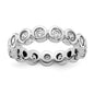 Buy 1 Carat Diamond Bezel-Set Eternity Band in 14K White Gold - Stylish Value!-5