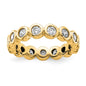 High-Quality 14K Gold 1 Carat Diamond Eternity Band - Stylish Size 5 Value-6