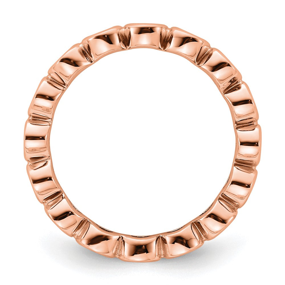 Buy Stylish 14K Rose Gold 1 Carat Diamond Eternity Band - Size 6.5