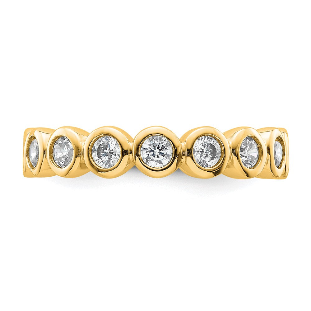 Exclusive 14K Gold 1-Carat Diamond Eternity Band - Stylish Size 6 Jewelry